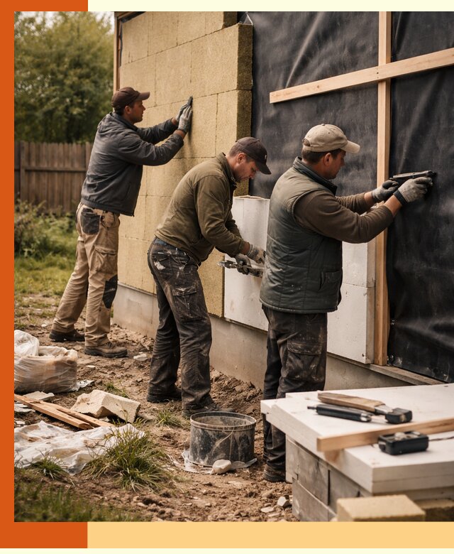 Утепление дачного дома под ключ в Инте