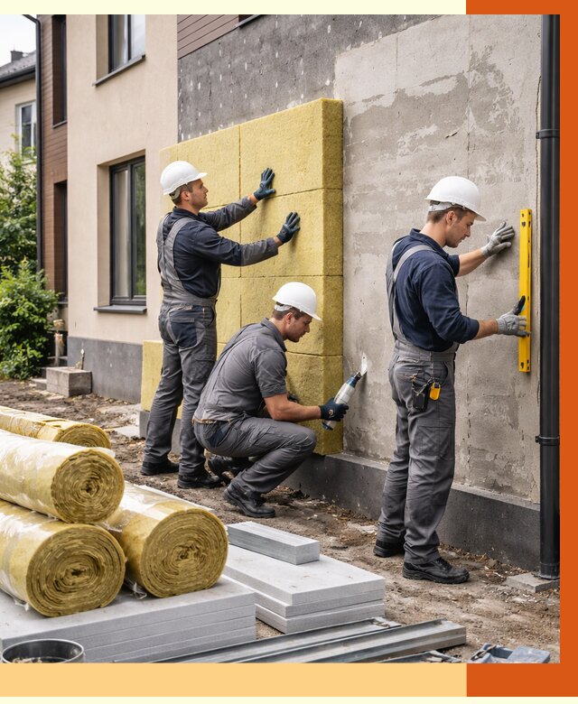 Утепление таунхауса в Инте от 7302 руб/м2 — комплекс под ключ | ТепломастерИнт