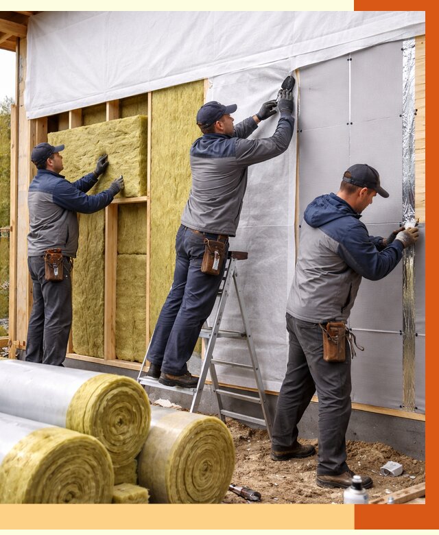 Утепление каркасного дома в Инте от 4260 руб./м2 — профессионально | ТепломастерИнт