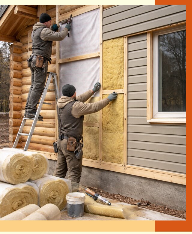 Утепление деревянного дома в Инте от 6288 руб./м2 — заказать работы | ТепломастерИнт