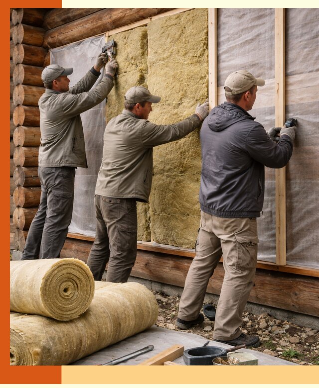 Утепление деревянного дома в Инте эффективными технологиями