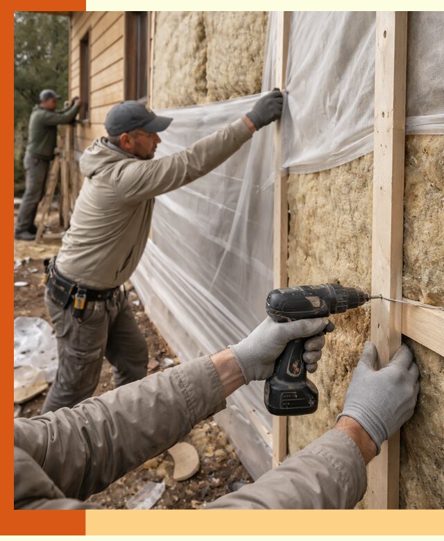 Утепление дома из бруса в Инте качественно и долговечно