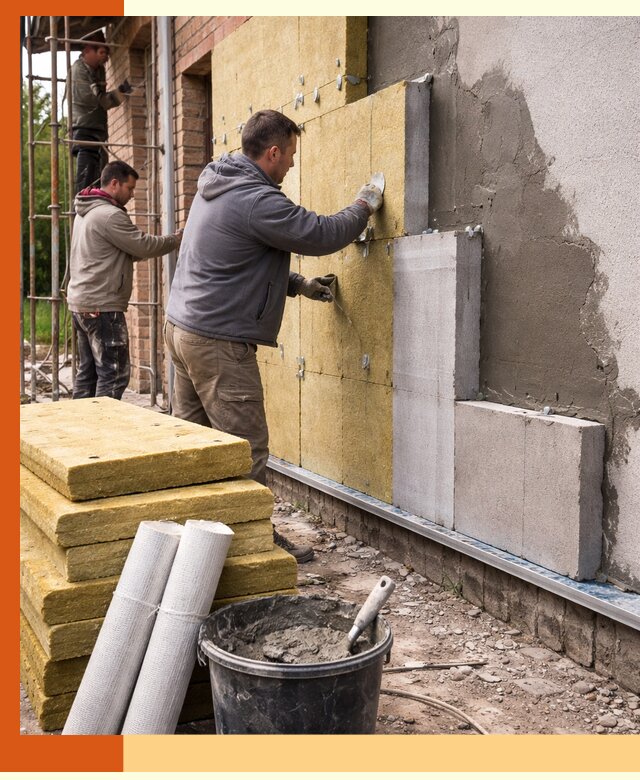 Утепление кирпичного дома под ключ в Инте