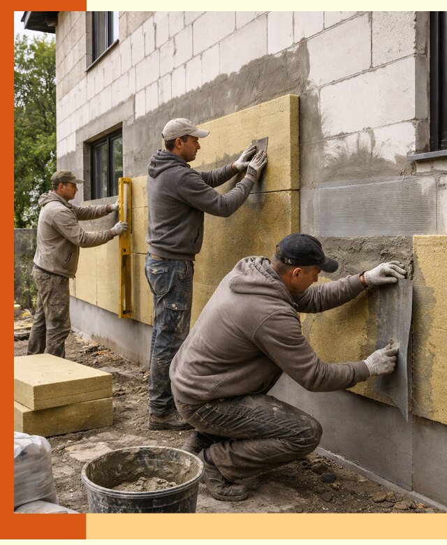 Утепление дома из газобетона в Инте качественно и долговечно