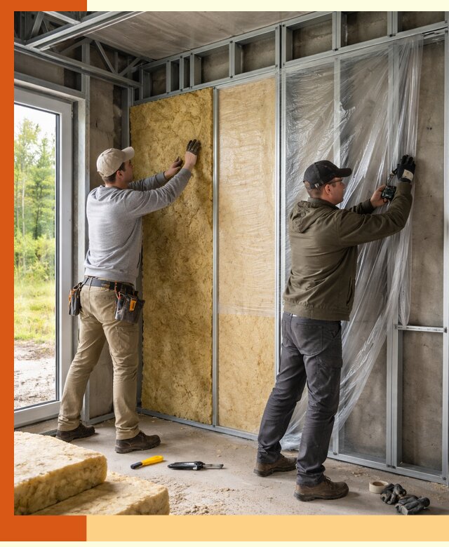 Утепление дома из ЛСТК в Инте с гарантией качества и эффективности