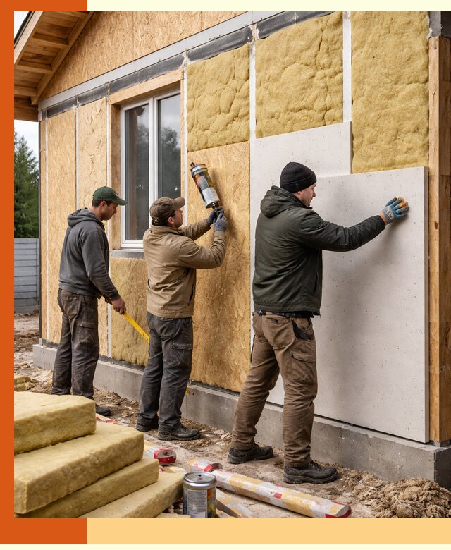 Профессиональное утепление дома из SIP-панелей в Инте
