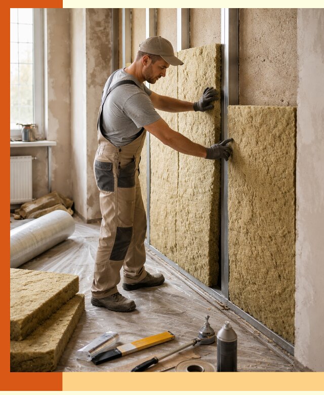 Утепление квартиры в Инте — комплексная теплоизоляция стен и полов