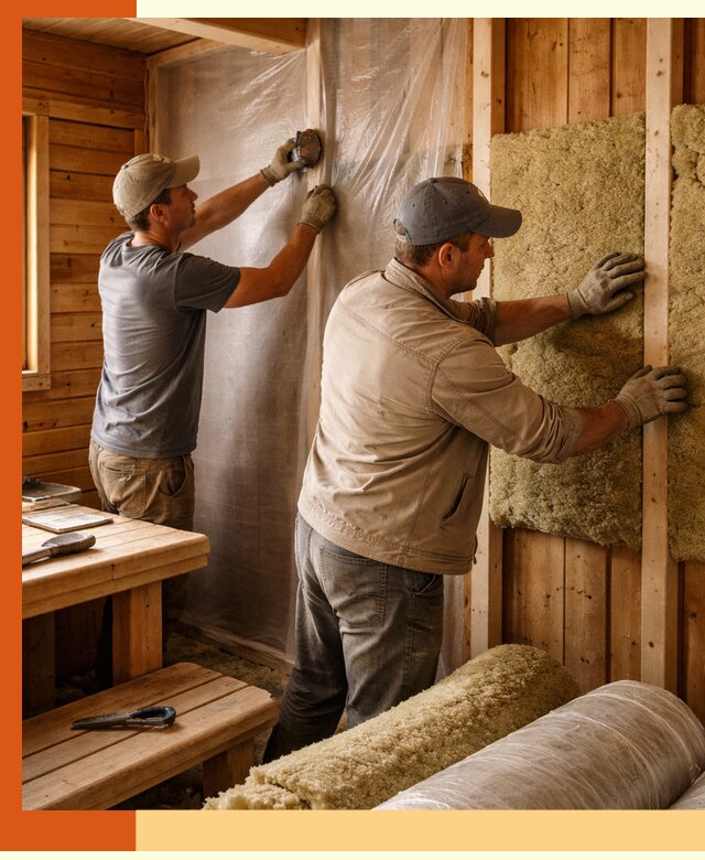Утепление бани изнутри в Инте качественно и недорого