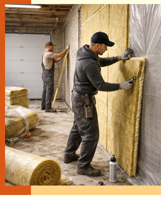 Утепление гаража под ключ в Инте — все виды теплоизоляции