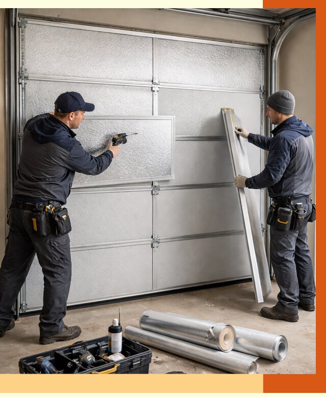 Утепление гаражных ворот в Инте от 7961 руб/м2 — надежно и быстро | ТепломастерИнт