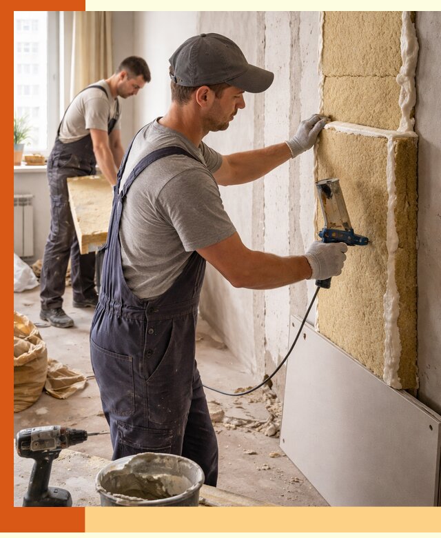 Утепление стен изнутри в Инте — качественно и эффективно