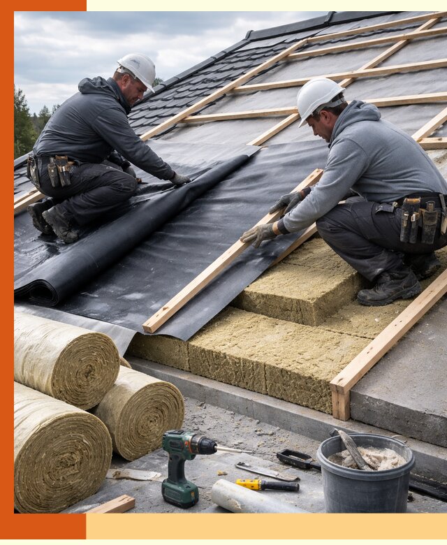 Утепление крыши снаружи в Инте: профессиональная теплоизоляция