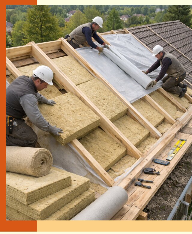 Утепление скатной крыши в Инте качественно и надёжно