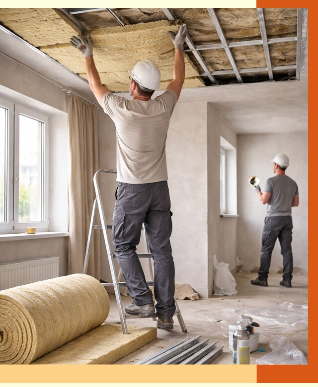 Утепление потолка в частном доме в Инте от 963 руб./м² — работы под ключ | ТепломастерИнт