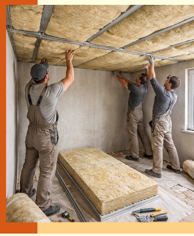 Утепление потолка в Инте — тепло и без сквозняков