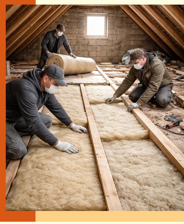 Утепление чердака в Инте — профессиональная теплоизоляция кровли