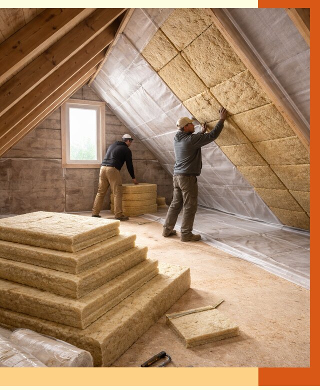 Утепление мансарды в Инте от 2536 руб/м2 — комплексно и под ключ | ТепломастерИнт