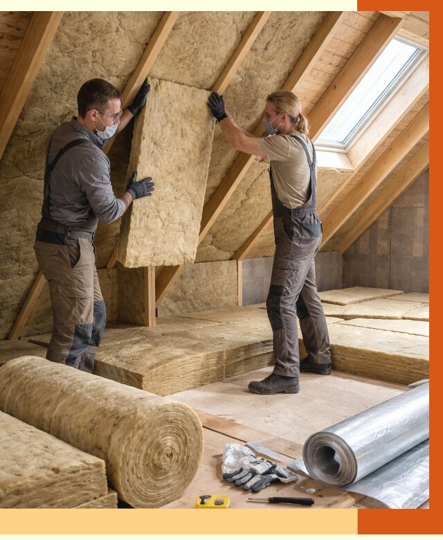 Утепление мансарды минватой в Инте от 4260 руб./м2 — монтаж и пароизоляция | ТепломастерИнт