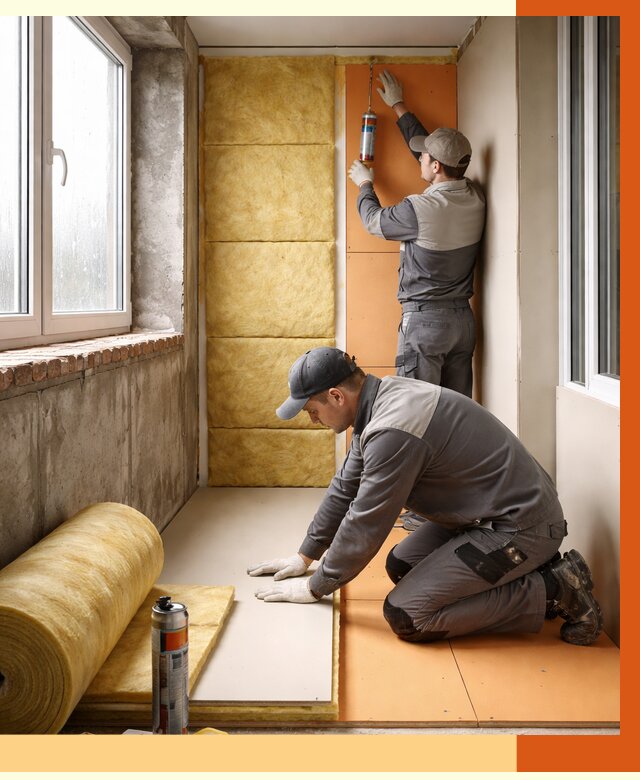 Утепление лоджии под ключ в Инте от 6592 руб/м2 — комплексное решение | ТепломастерИнт