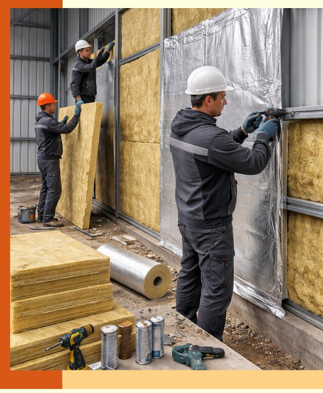 Утепление металлического ангара профессионально в Инте