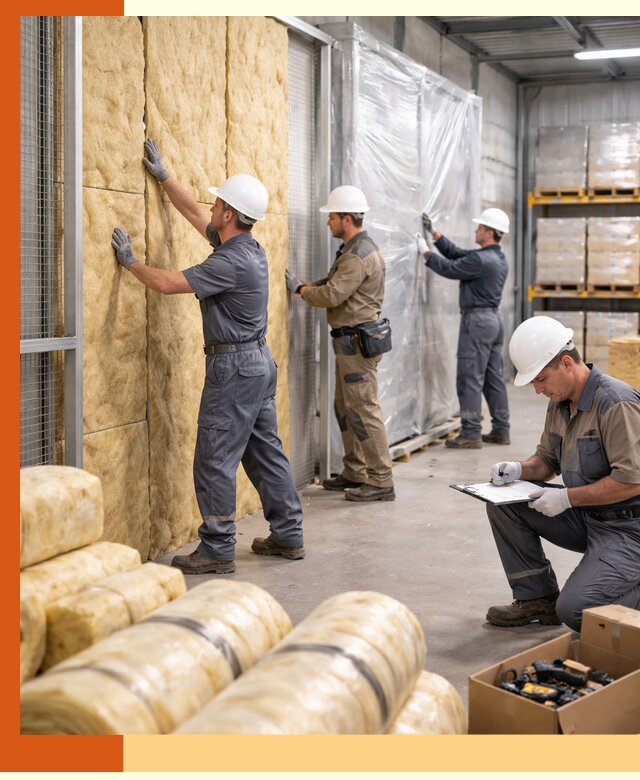 Утепление склада готовой продукции в Инте качественно и быстро