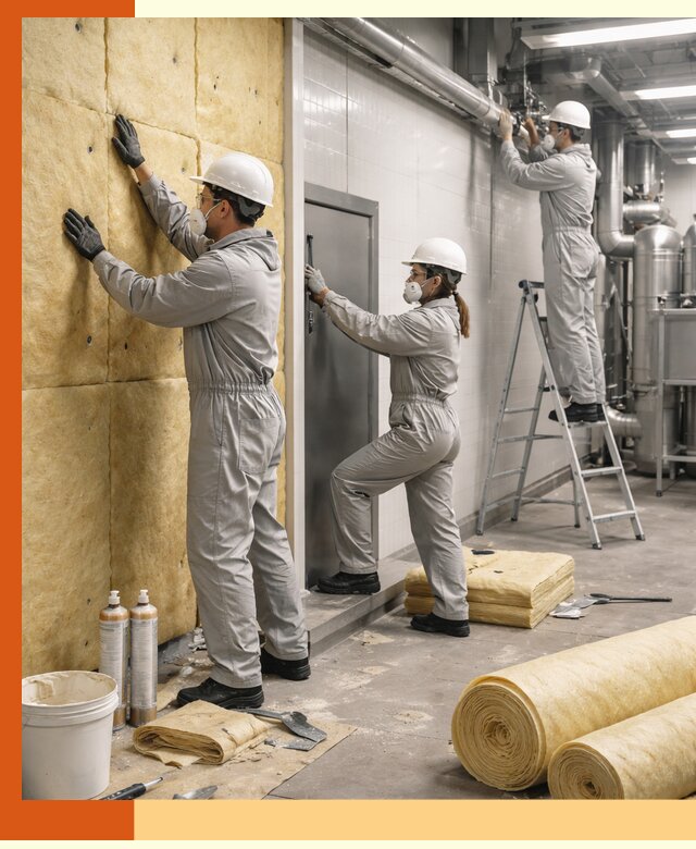 Утепление пищевого цеха под ключ в Инте