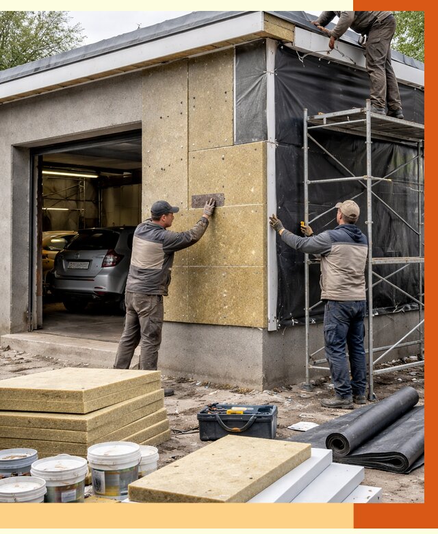 Утепление автосервиса в Инте ппу, пеноизоляция, от 14706 руб/м2 — ТепломастерИнт