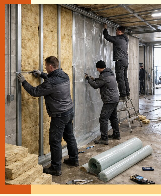 Профессиональное утепление автомойки в Инте для любого типа помещений