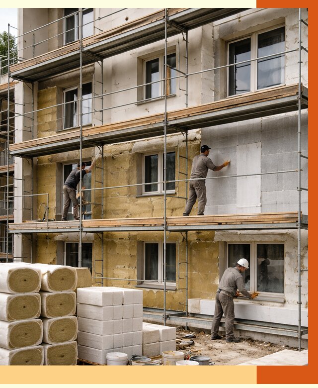 Утепление гостиницы в Инте от 7302 руб./м2 — комплексно, ППУ, под ключ | ТепломастерИнт