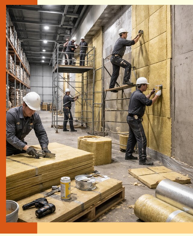 Утепление логистического центра в Инте качественно и экономично