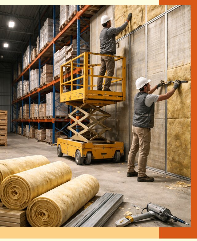 Утепление торгового склада в Инте от 3245 руб/м2 — комплексно и под ключ | ТепломастерИнт