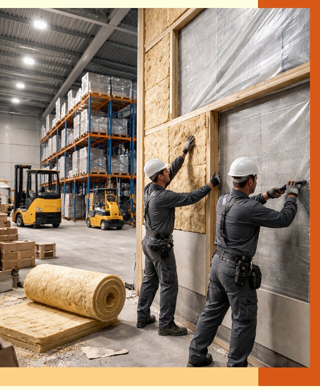 Утепление склада с техникой в Инте от 4260 руб./м2 — комплексно под ключ | ТепломастерИнт