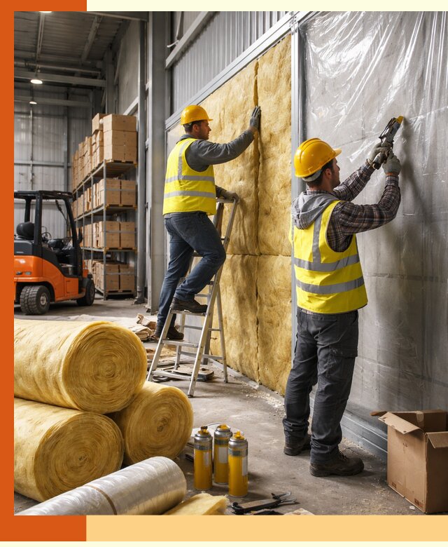 Утепление склада с техникой в Инте под ключ