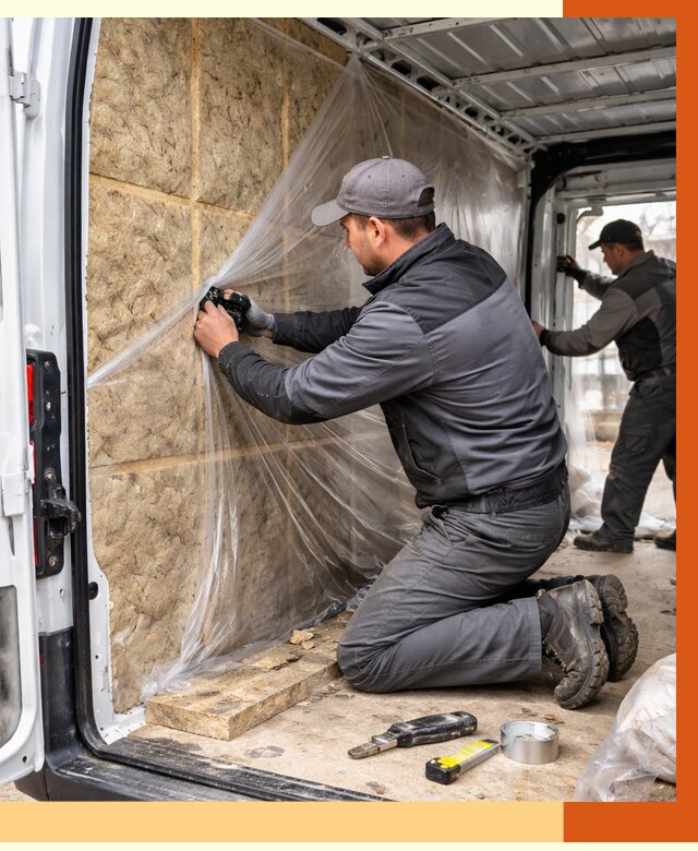 Утепление фургона в Инте от 16734 руб/м2 — утепление фургона ППУ и кузова | ТепломастерИнт