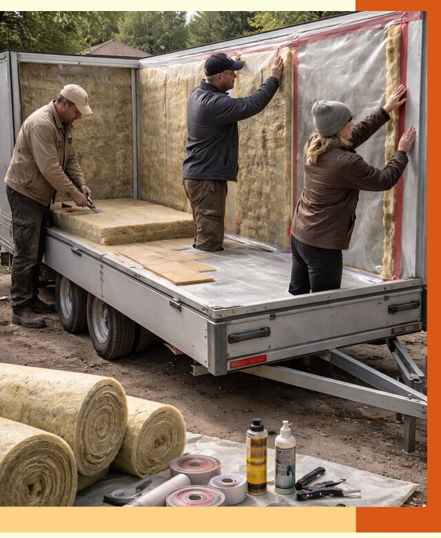 Утепление прицепа в Инте под ключ от 12678 руб. — комплекс от ТепломастерИнт