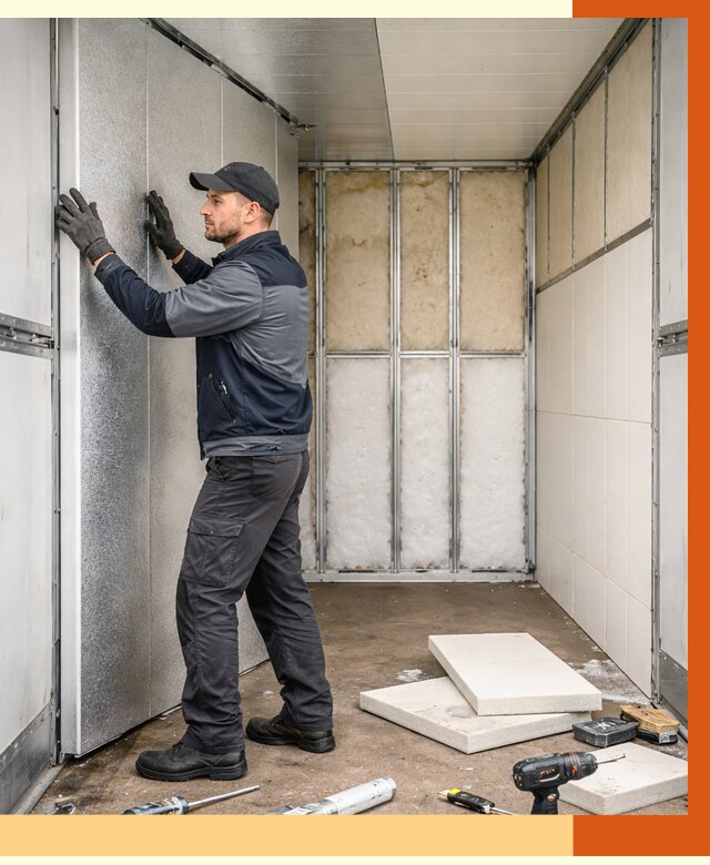 Утепление холодильного кузова в Инте от 13692 руб. под ключ | ТепломастерИнт