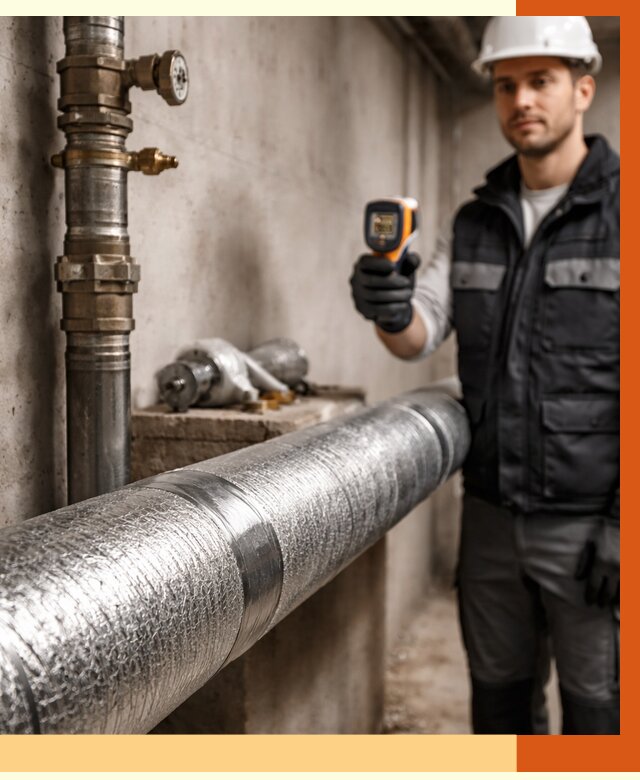 Утепление труб водоснабжения в Инте от 8621 руб. за м² — услуги ТепломастерИнт