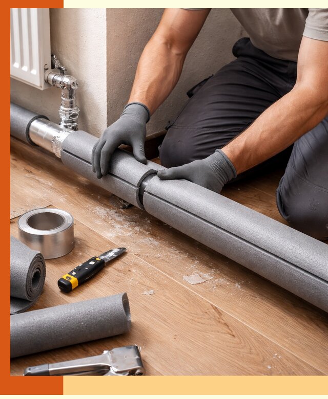 Утепление труб отопления в Инте: теплоизоляция и защита сети