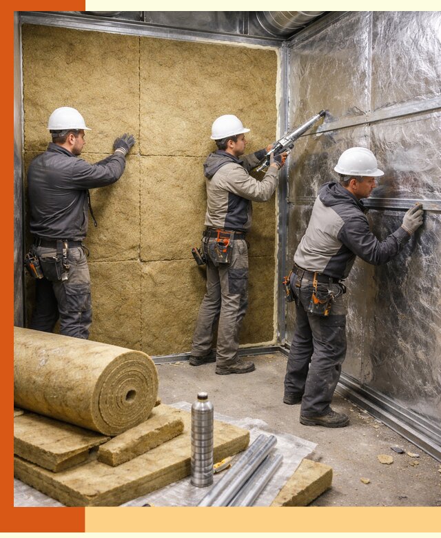 Утепление венткамеры в Инте — качественная теплоизоляция и шумопоглощение