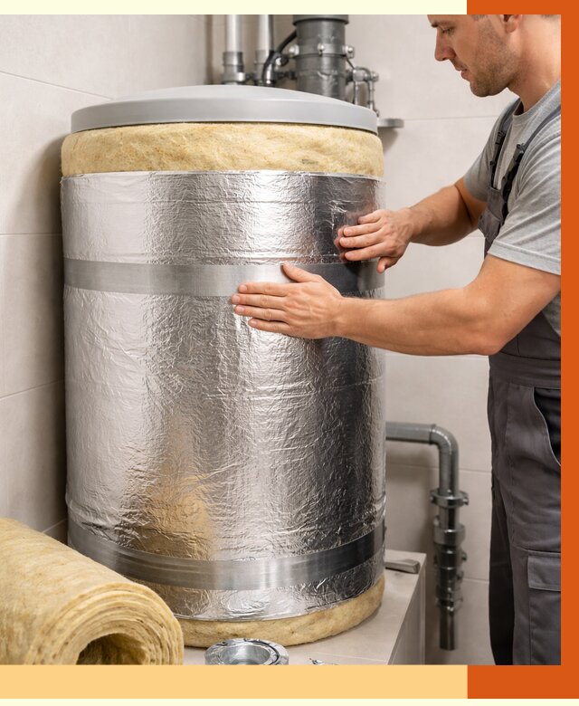 Утепление бойлера в Инте от 4564 руб. под ключ | Утепление ППУ | ТепломастерИнт