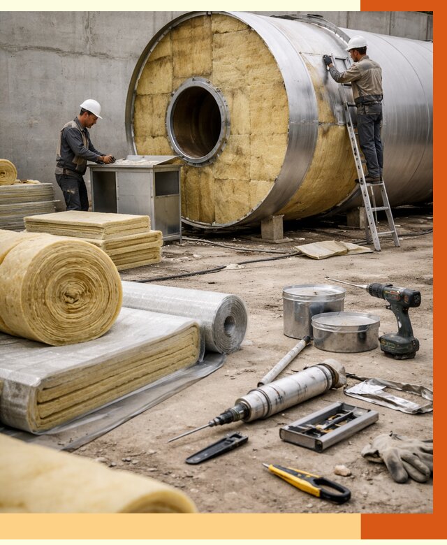 Утепление резервуара с топливом в Инте от 27891 руб. под ключ | ТепломастерИнт