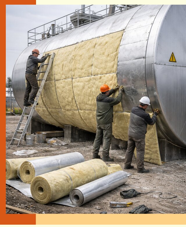 Утепление резервуаров с топливом в Инте надежно и экономично