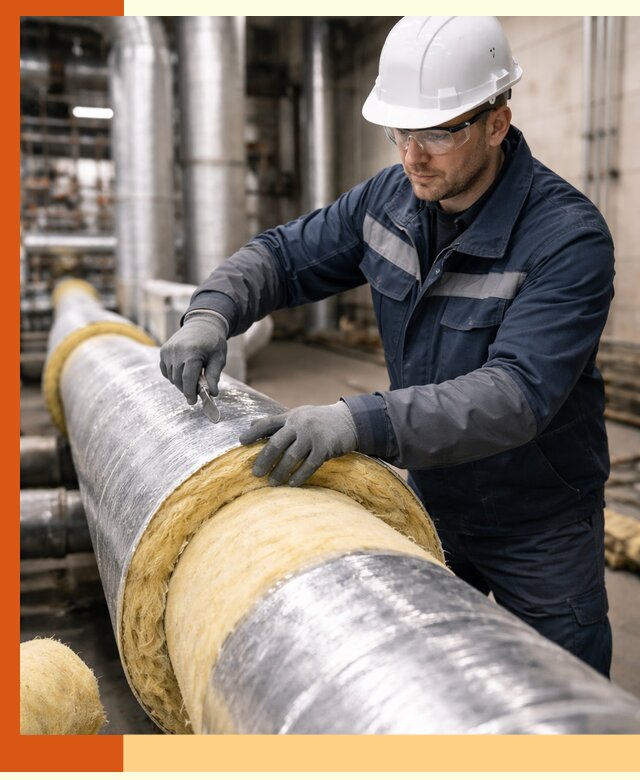 Утепление технологического оборудования и заводских установок в Инте