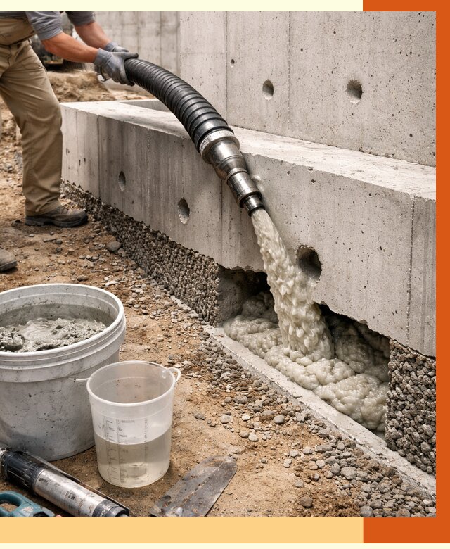 Заполнение полостей фундамента в Инте от 6897 руб. под ключ | ТепломастерИнт