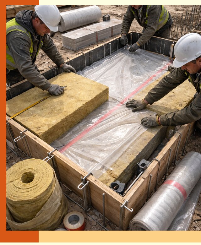 Теплоизоляция опалубки для строительства в Инте