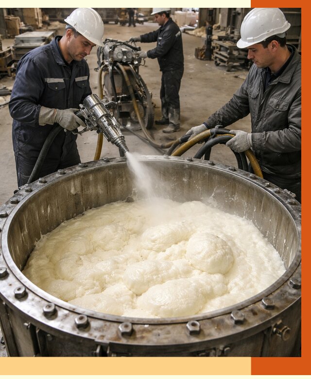 Заливка ППУ в емкости в Инте от 7353 руб. — утепление емкости под ключ | ТепломастерИнт