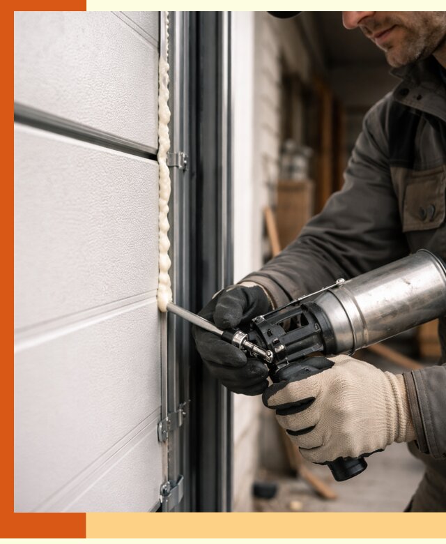 Заполнение пустот ворот в Инте профессионально и герметично