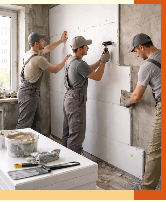 Утепление пенопластом домов и стен в Инте от 1876 руб. — ТепломастерИнт