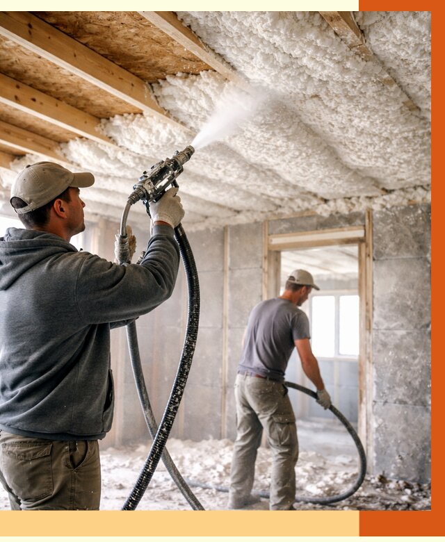 Утепление пеноизолом в Инте от 1623 руб./м2 под ключ | ТепломастерИнт