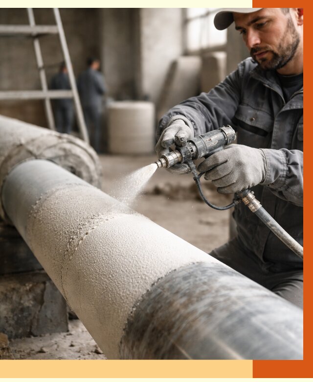 Утепление труб жидкой теплоизоляцией в Инте от 7607 руб. под ключ | ТепломастерИнт